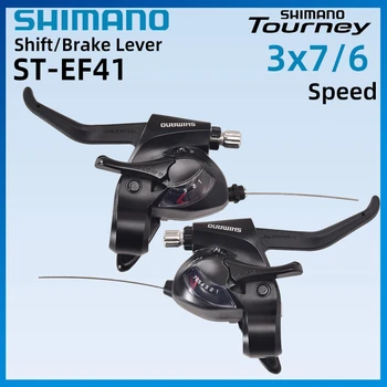 Переключатель Shimano Tourney SL-EF41 3x6 / 7 скоростей для MTB велосипеда Левый и правый рычаг переключения передач для горного велосипеда