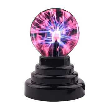 Плазменный шар Атомосфера ночник Лавовая лампа Питание от USB и батареек AAA Подарок для детей 2020 Волшебная молния Светодиодная лампа