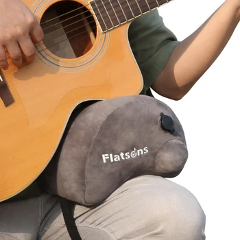 Подушка для гитары, Балансирующая гитару, Складывающаяся Подушка для поддержки ног гитары и шеи, Оснащенная сумкой для хранения акустических