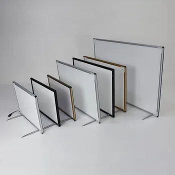 Рамки для фотографий с подсветкой формата А4, настенный лайтбокс из стекла, стеклянная коробка с металлической рамкой