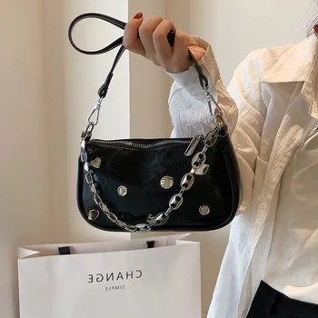 Роскошная сумка через плечо для женщин 2023 Дизайнерская маленькая сумка через плечо из искусственной кожи 2023 Трендовые брендовые дизайнерские сумки и портмоне