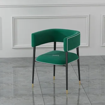 Скандинавские обеденные стулья Современная Легкая Роскошная спинка для гостиной Кресло для отдыха Минималистская мебель для домашней столовой кухонный стул