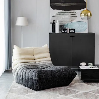 Скандинавский диван, мебель для гостиной, диван градиентного цвета, Дизайнерская ткань, Ленивый диван, Гостиная, спальня, Односпальное кресло для отдыха