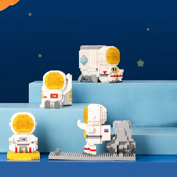 Строительные блоки серии Space Мелкие частицы, Собранная своими руками игрушка Астронавт, Блоки Астронавта, Карандаш, Многоцелевой Креативный орнамент