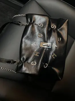 Сумка Stereo Letter Spicy Girl Bag 2023 Весна/лето, модная сумка на цепочке из искусственной мягкой кожи, роскошная сумка через плечо
