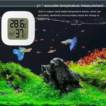 Термометр для аквариума со светодиодным экраном, Высокоточный Аквариумный Термометр, Внешний датчик температуры воды в аквариуме для домашнего использования