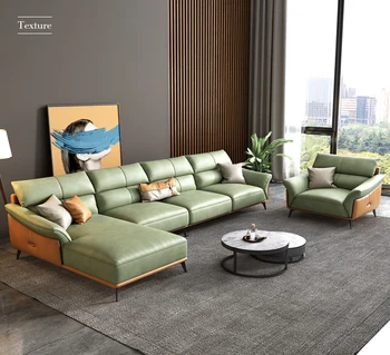 Тканевый диван с технологией погружной стирки, легкий роскошный итальянский тканевый диван, современный простой латексный диван для маленькой семейной гостиной