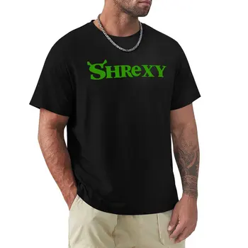 Футболка shrexy, футболка с аниме, одежда в стиле хиппи, рубашка с животным принтом для мальчиков, мужские забавные футболки