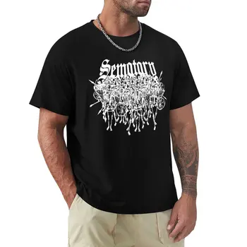 Футболка с логотипом Sematary, топы размера плюс, блузка, рубашка с животным принтом для мальчиков, мужская футболка с графическими футболками, комплект