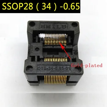 Широкофюзеляжный блок старения микросхем SSOP28, 28-футовый тестовый блок микросхем, программный блок ots34-0.65-01