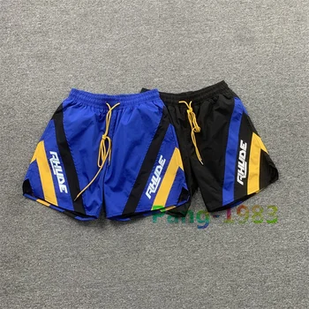 Шорты Rhude из полиэстеровой ткани, мужские баскетбольные шорты с сетчатой подкладкой, спортивные повседневные шорты Rhude